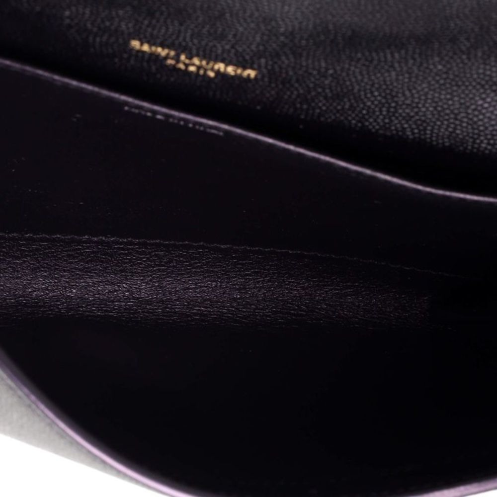 Saint Laurent Uptown Chain Wallet Leather Black - Picture 5 of 7